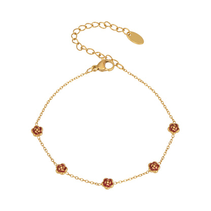316L Stainless Steel 18K PVD Gold Heart Bracelet made with 316L stainless steel and 18K PVD gold finish for wholesale jewelry buyers - image 12