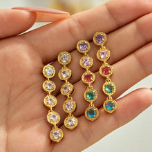 316L Stainless Steel 18K PVD Gold Multicolor Zircon Necklace made with 316L stainless steel and 18K PVD gold finish for wholesale jewelry buyers - image 12