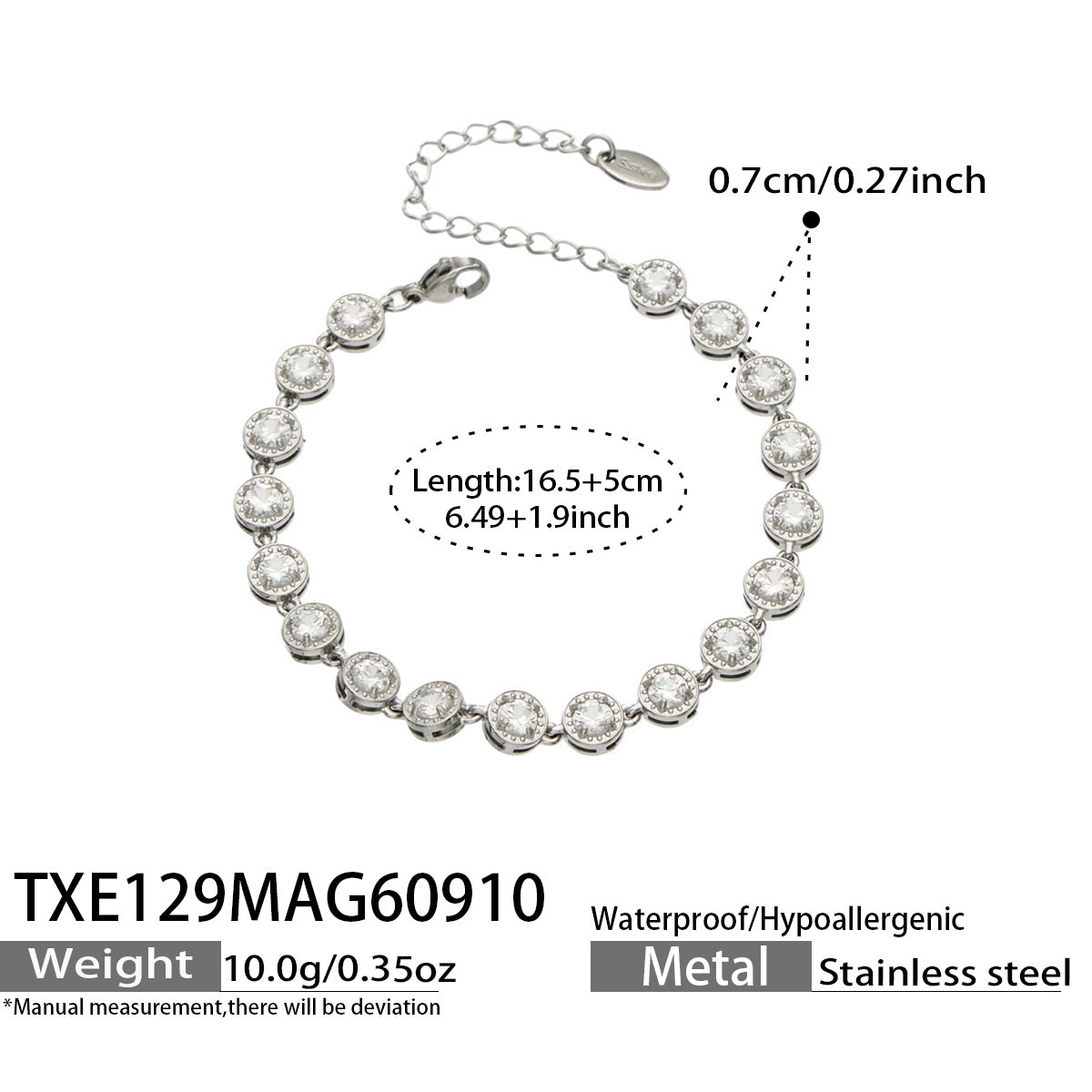 316L Stainless Steel 18K PVD Gold Multicolor Zircon Necklace made with 316L stainless steel and 18K PVD gold finish for wholesale jewelry buyers - image 26