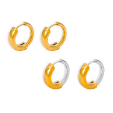 Miduoduo 18K Gold Plated Stainless Steel F105 Geometric Earrings Dimension & Weight Specs 1