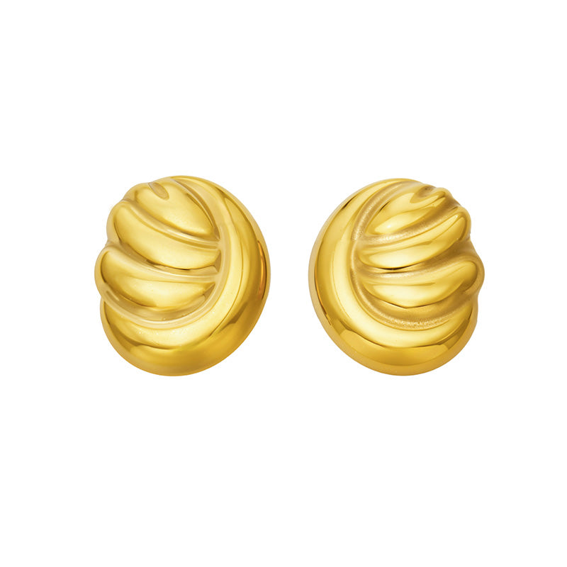 316L Stainless Steel 18K PVD Gold Geometric Earrings