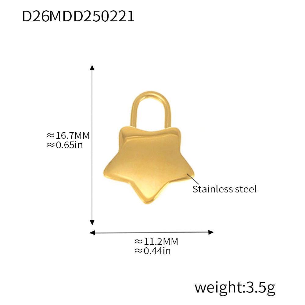 316L Stainless Steel Gold Pendant Necklace Charm Collection