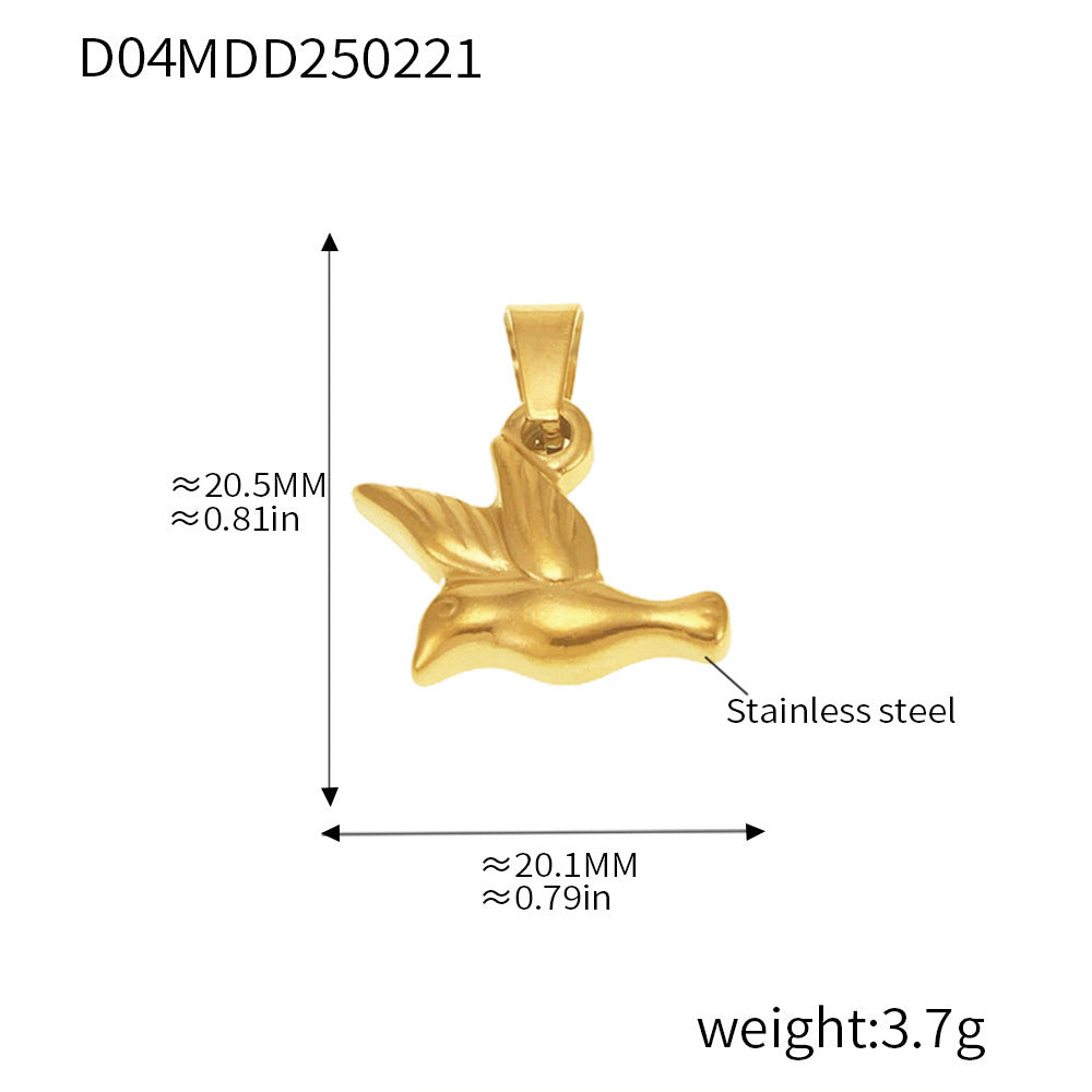 316L Stainless Steel Gold Pendant Necklace Charm Collection