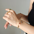 Gold / Bracelet, 15+5cm