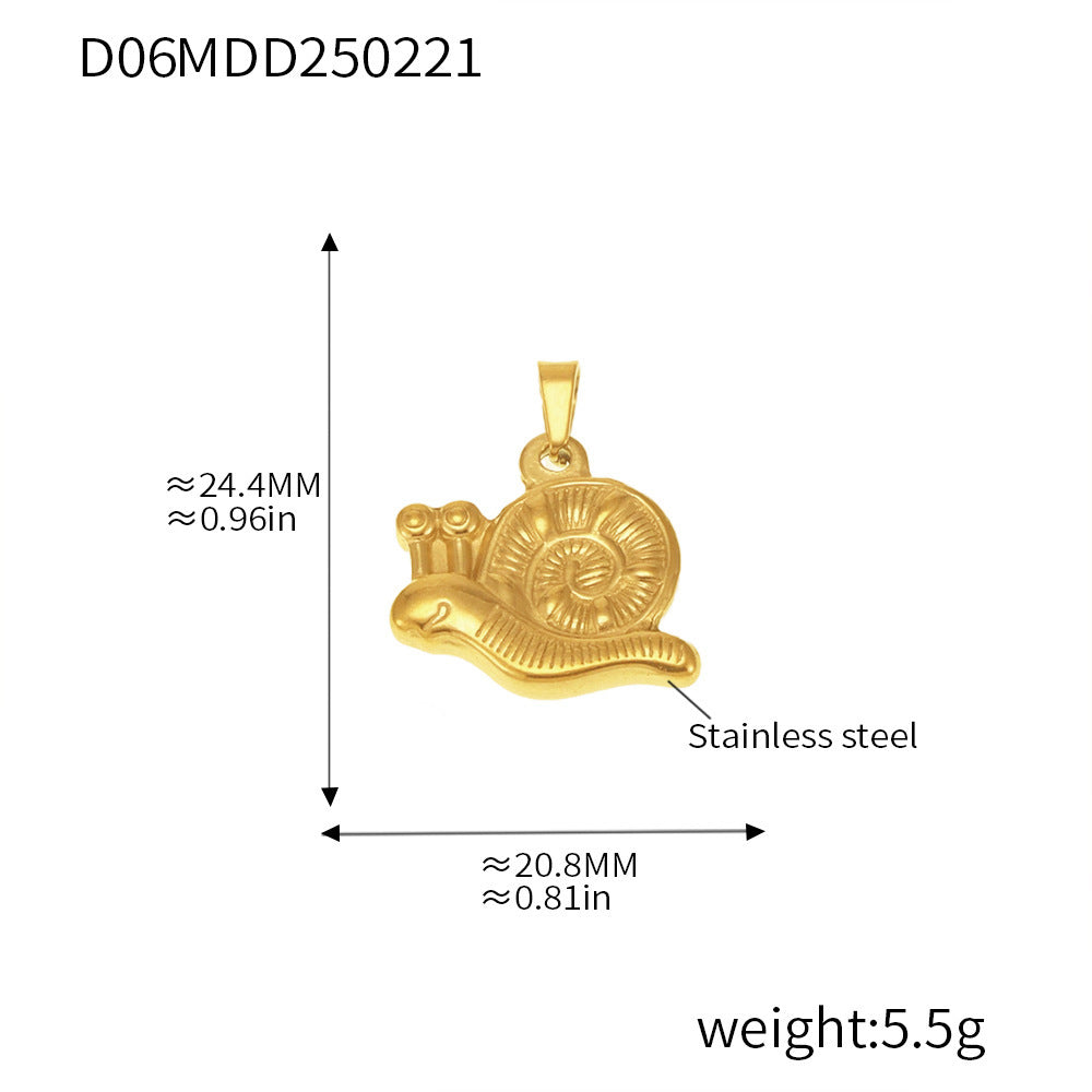 316L Stainless Steel Gold Pendant Necklace Charm Collection