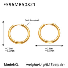 316L Stainless Steel Mixed Metal Two-Tone Minimalist Hoop Earrings | PVD Gold Huggie Hoops