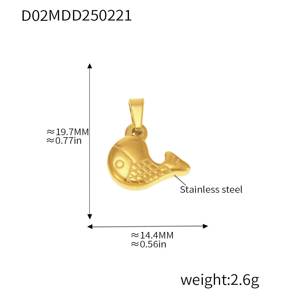 316L Stainless Steel Gold Pendant Necklace Charm Collection