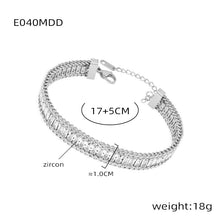 316L Stainless Steel Tarnish-Free Colorful Zircon Bracelet