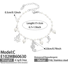 316L Stainless Steel 18K PVD Gold Ocean Collection Bracelet