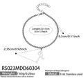 A Initial Steel Anklet 22+5cm (RS023) / Default