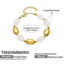 316L Stainless Steel 18K PVD Gold Resin Jewelry Bracelet and Necklace Collection