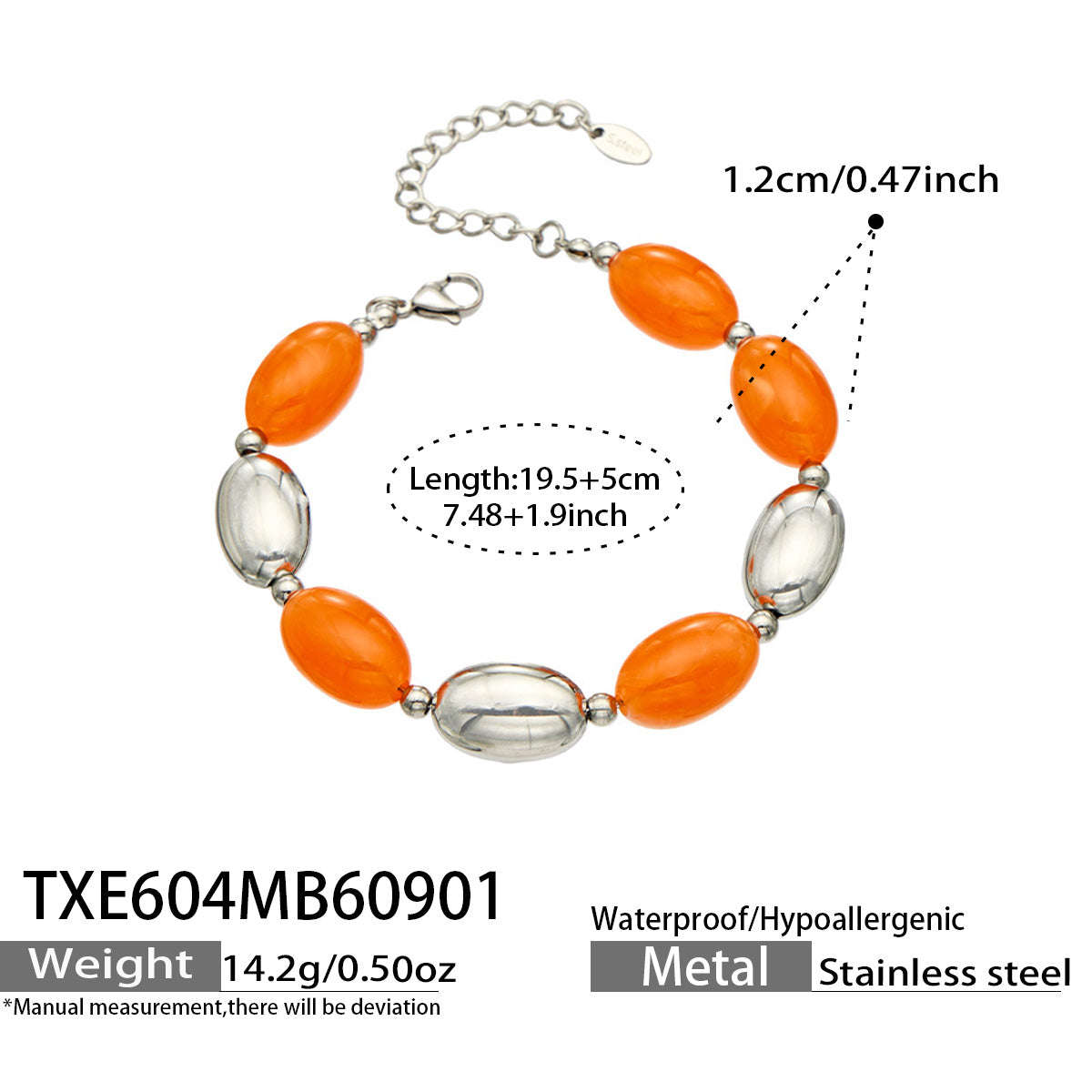 316L Stainless Steel 18K PVD Gold Resin Jewelry Bracelet and Necklace Collection