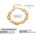 Bracelet / Ivory Resin Gold / 5cm