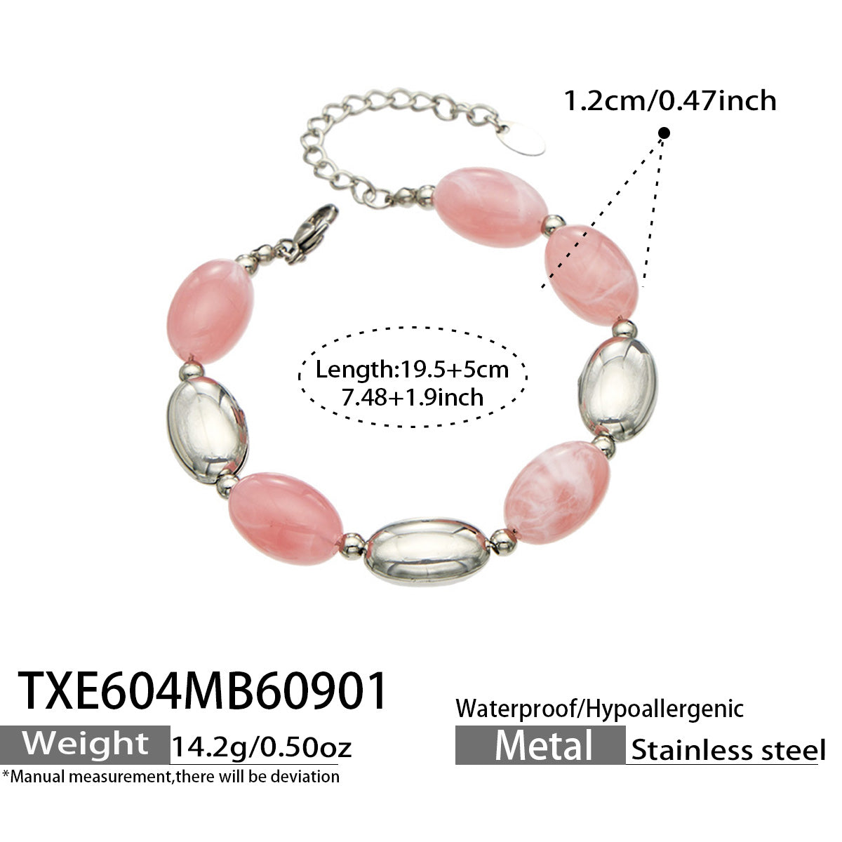 316L Stainless Steel 18K PVD Gold Resin Jewelry Bracelet and Necklace Collection