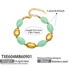 316L Stainless Steel 18K PVD Gold Resin Jewelry Bracelet and Necklace Collection