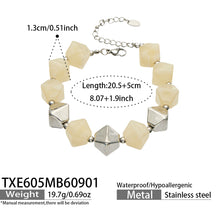316L Stainless Steel 18K PVD Gold Resin Bracelet and Necklace Collection