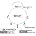 Bracelet / Steel Tone / Blue