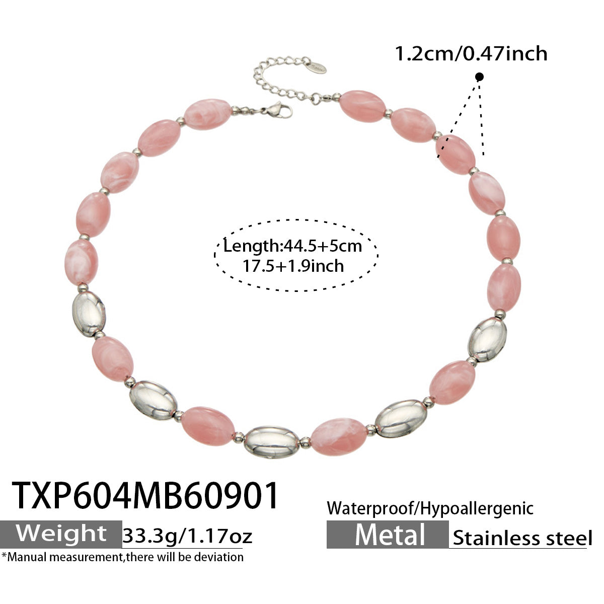 316L Stainless Steel 18K PVD Gold Resin Jewelry Bracelet and Necklace Collection