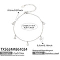 Anklet / Steel Tone / Clear