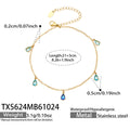 Anklet / Gold Tone / Blue