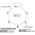 Anklet / Steel Tone / Blue