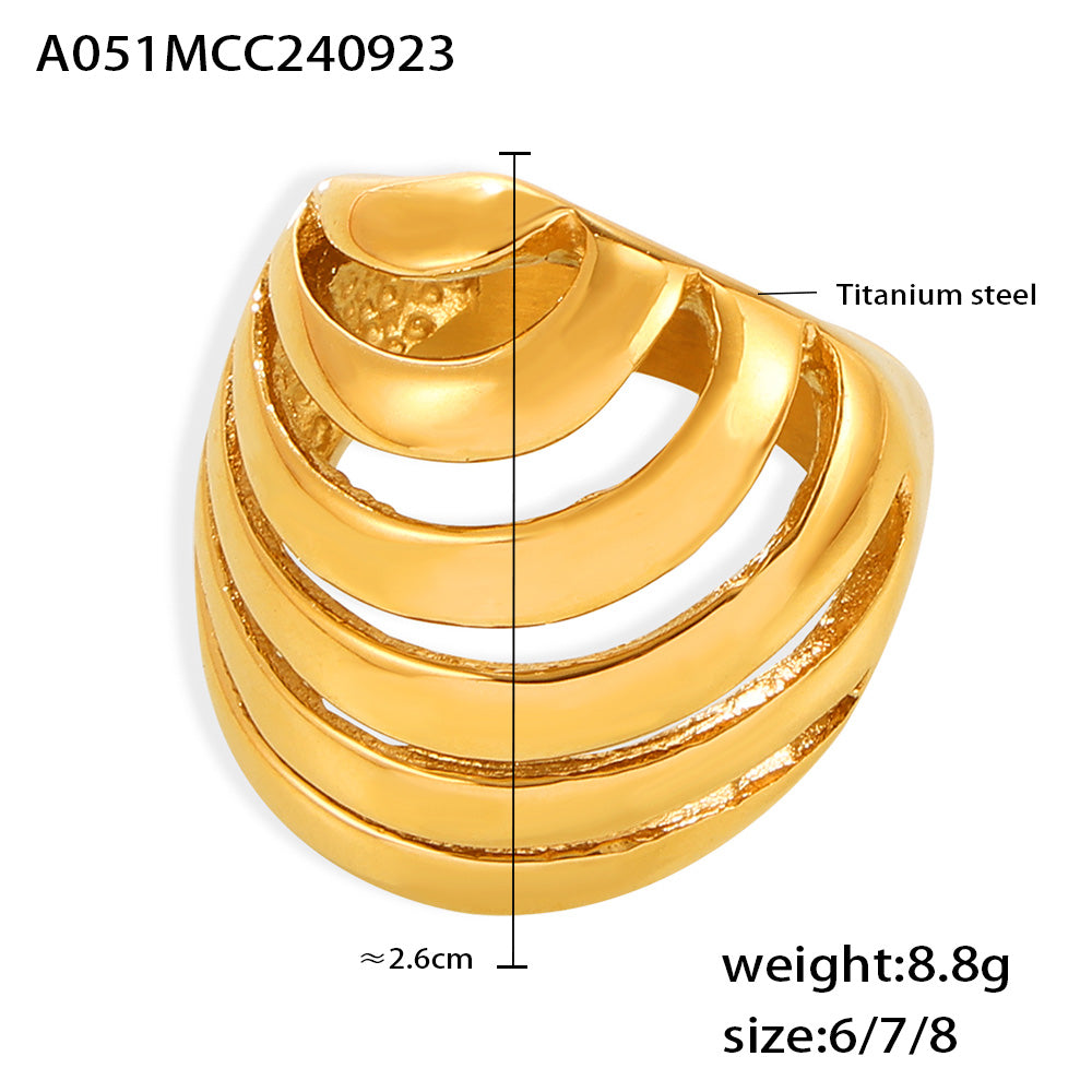 Miduoduo A051 Ring Gold - Dimension & Weight Specifications