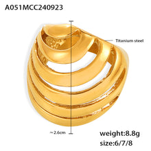 Miduoduo A051 Ring Gold - Dimension & Weight Specifications