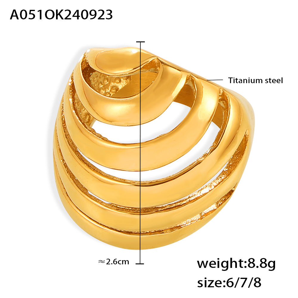 Miduoduo A051 Ring Gold - Dimension & Weight Specifications