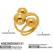 Miduoduo A082 Ring Gold - Dimension & Weight Specifications