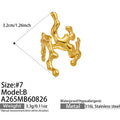 A265-B – Gold Irregular Open Ring / Size 7