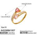 Gold Tone / Pink / 7
