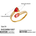 Gold Tone / Red / 7