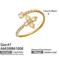 A643 – Flower / Gold Tone / 7