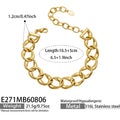 Chunky Oval Cuban - Gold / 5cm
