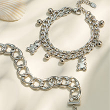 316L Stainless Steel 18K PVD Gold Bear Pendant Chain Bracelet made with 316L stainless steel and 18K PVD gold finish for wholesale jewelry buyers - image 7