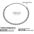 316L Stainless Steel 18K PVD Gold Black Zircon Necklace