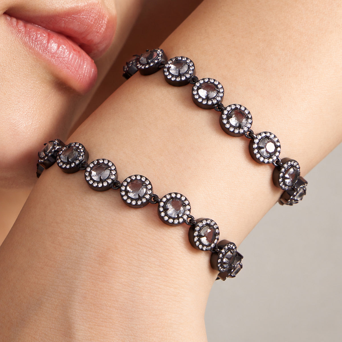 316L Stainless Steel 18K PVD Gold Black Zircon Necklace made with 316L stainless steel and 18K PVD gold finish for wholesale jewelry buyers - image 10