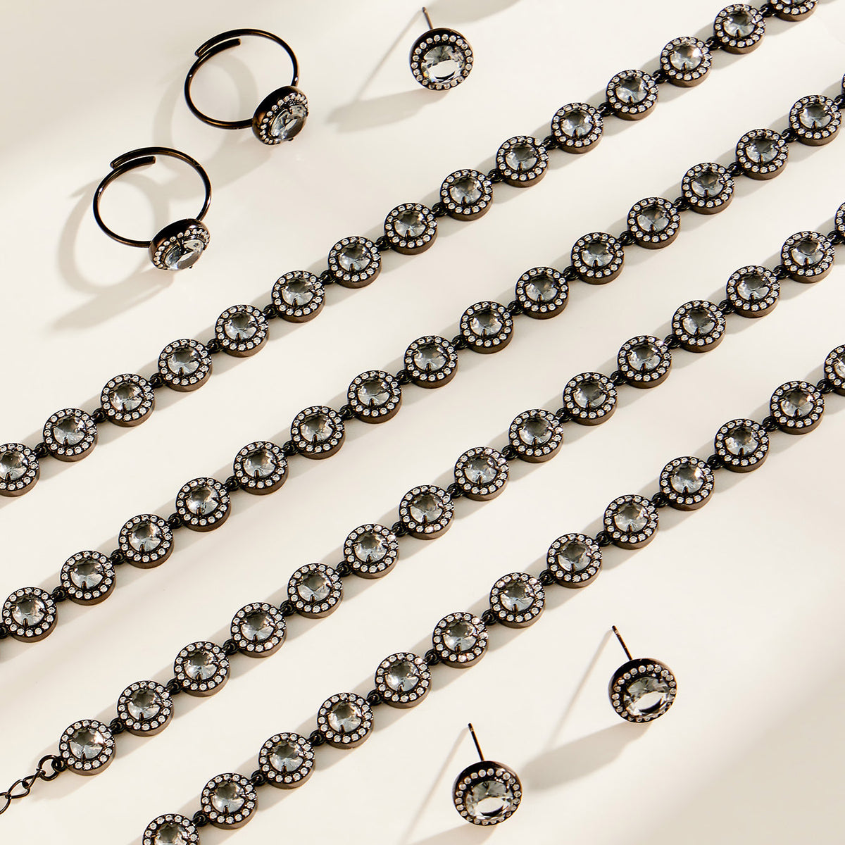 316L Stainless Steel 18K PVD Gold Black Zircon Necklace made with 316L stainless steel and 18K PVD gold finish for wholesale jewelry buyers - image 16