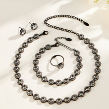 316L Stainless Steel 18K PVD Gold Black Zircon Necklace made with 316L stainless steel and 18K PVD gold finish for wholesale jewelry buyers - image 17