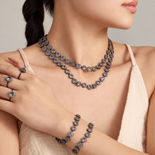 316L Stainless Steel 18K PVD Gold Black Zircon Necklace made with 316L stainless steel and 18K PVD gold finish for wholesale jewelry buyers - image 5
