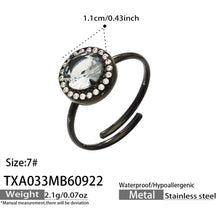 316L Stainless Steel 18K PVD Gold Black Zircon Necklace made with 316L stainless steel and 18K PVD gold finish for wholesale jewelry buyers - image 7