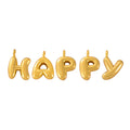 316L Stainless Steel 18K PVD Gold Bubble Letter Pendant