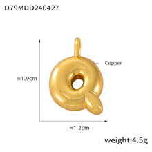 316L Stainless Steel 18K PVD Gold Bubble Letter Pendant made with 316L stainless steel and 18K PVD gold finish for wholesale jewelry buyers - image 14