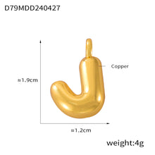 316L Stainless Steel 18K PVD Gold Bubble Letter Pendant made with 316L stainless steel and 18K PVD gold finish for wholesale jewelry buyers - image 18