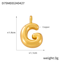 316L Stainless Steel 18K PVD Gold Bubble Letter Pendant made with 316L stainless steel and 18K PVD gold finish for wholesale jewelry buyers - image 19