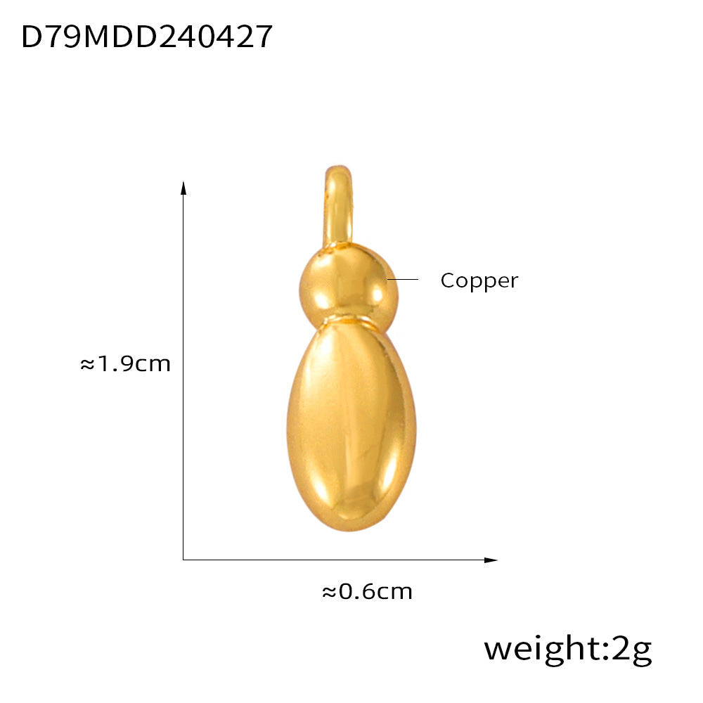 316L Stainless Steel 18K PVD Gold Bubble Letter Pendant made with 316L stainless steel and 18K PVD gold finish for wholesale jewelry buyers - image 20