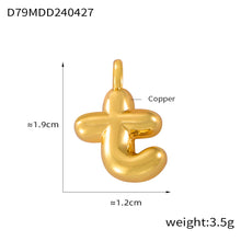316L Stainless Steel 18K PVD Gold Bubble Letter Pendant made with 316L stainless steel and 18K PVD gold finish for wholesale jewelry buyers - image 6