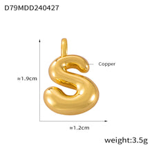 316L Stainless Steel 18K PVD Gold Bubble Letter Pendant made with 316L stainless steel and 18K PVD gold finish for wholesale jewelry buyers - image 8