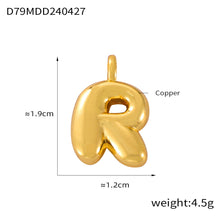 316L Stainless Steel 18K PVD Gold Bubble Letter Pendant made with 316L stainless steel and 18K PVD gold finish for wholesale jewelry buyers - image 9