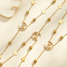 316L Stainless Steel 18K PVD Gold Cat Star Pendant Necklace made with 316L stainless steel and 18K PVD gold finish for wholesale jewelry buyers - image 4